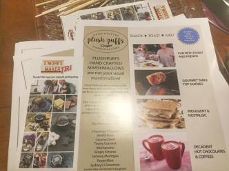 Information that was sent home with party guests. Including new S'more recipe ideas and coupons!
